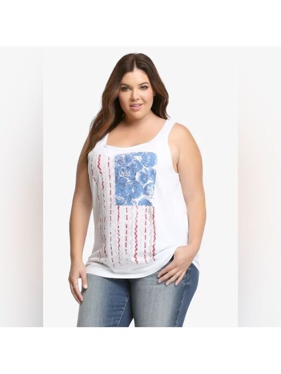 torrid Tops - Torrid American Flag Racerback Tank Top